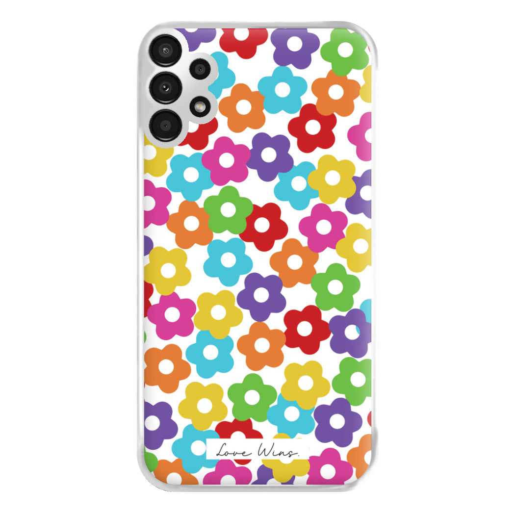 Rainbow Flowers Phone Case for Galaxy A13