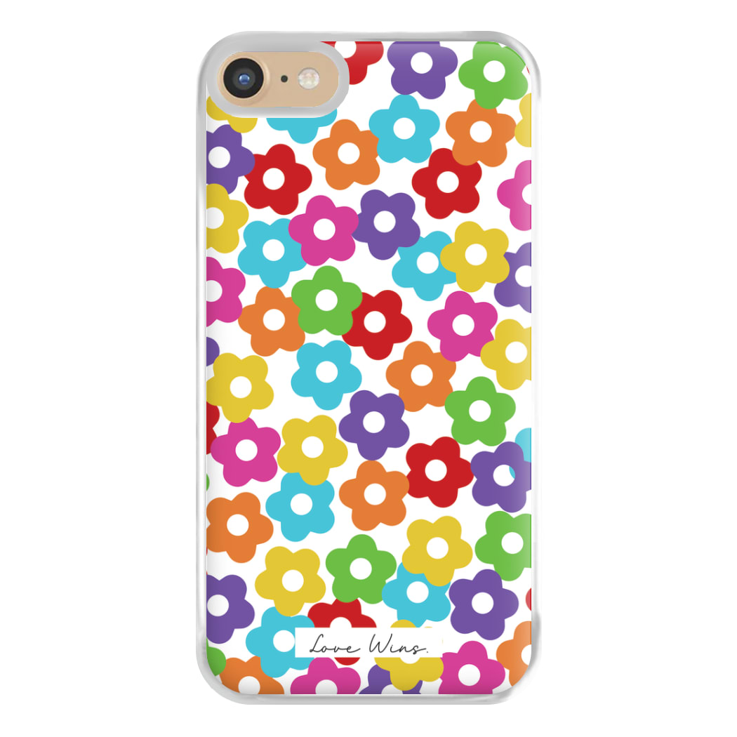 Rainbow Flowers Phone Case for iPhone 6 / 7 / 8 / SE