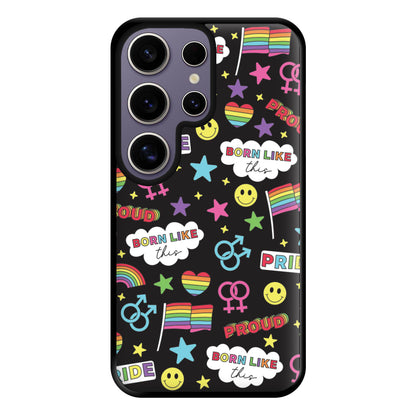 Dark Pride Stickers Phone Case for Galaxy S25 Ultra