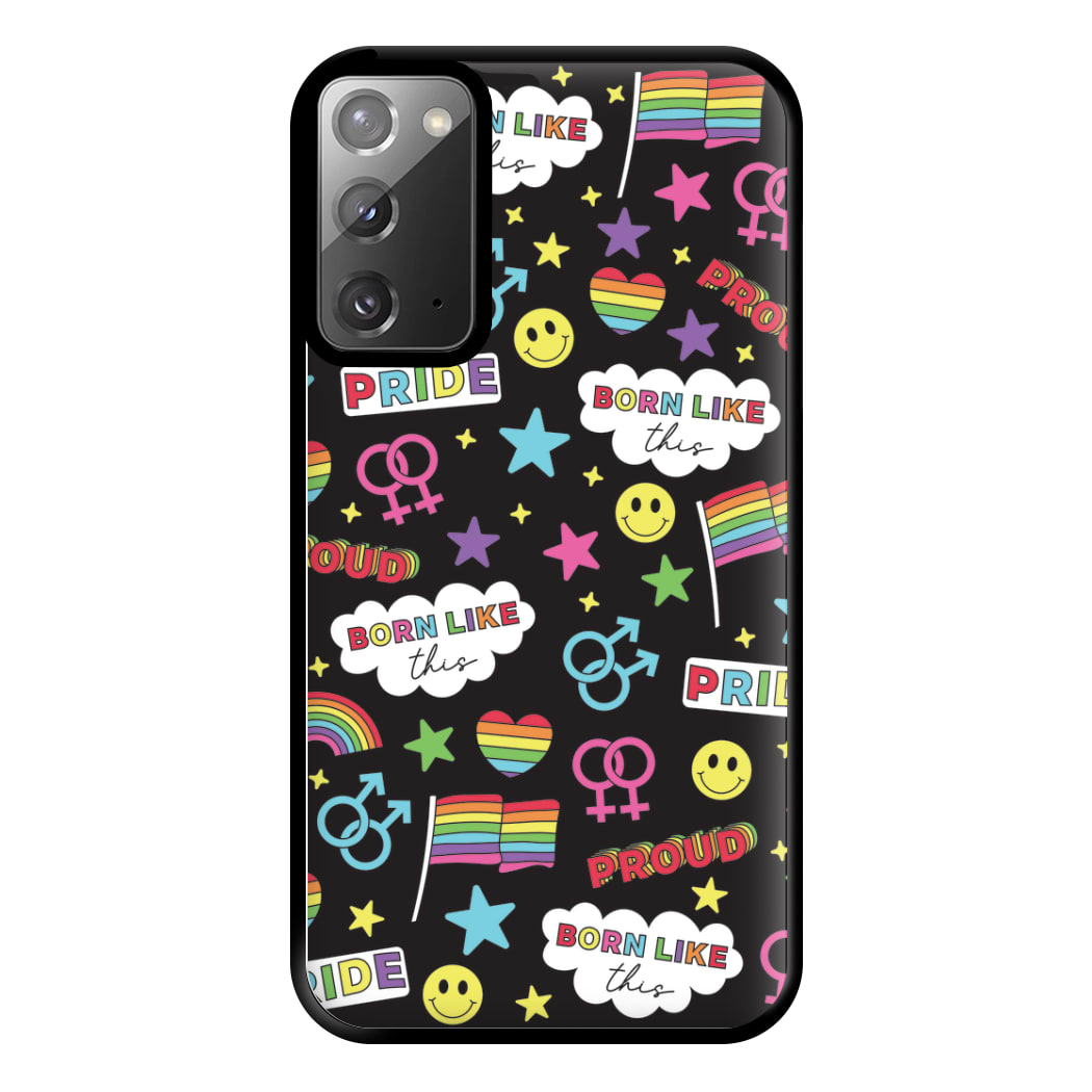 Dark Pride Stickers Phone Case for Galaxy Note 20 Ultra