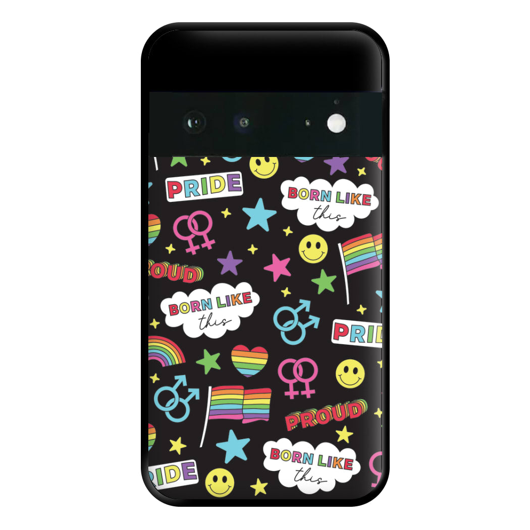 Dark Pride Stickers Phone Case for Google Pixel 6a