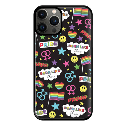 Dark Pride Stickers Phone Case for iPhone 11 Pro Max