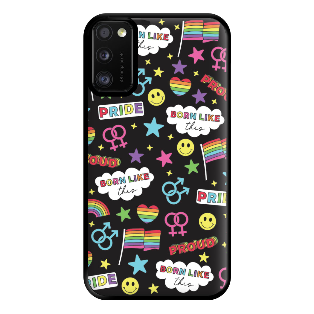 Dark Pride Stickers Phone Case for Galaxy A41