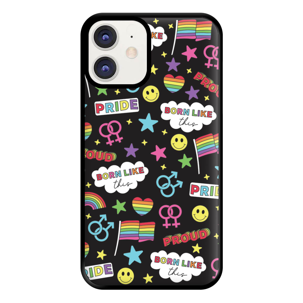 Dark Pride Stickers Phone Case for iPhone 11