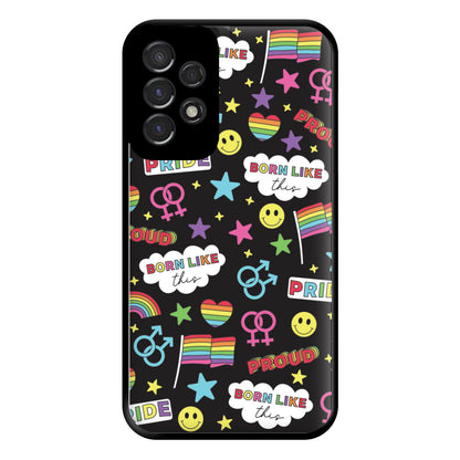 Dark Pride Stickers Phone Case for Galaxy A53