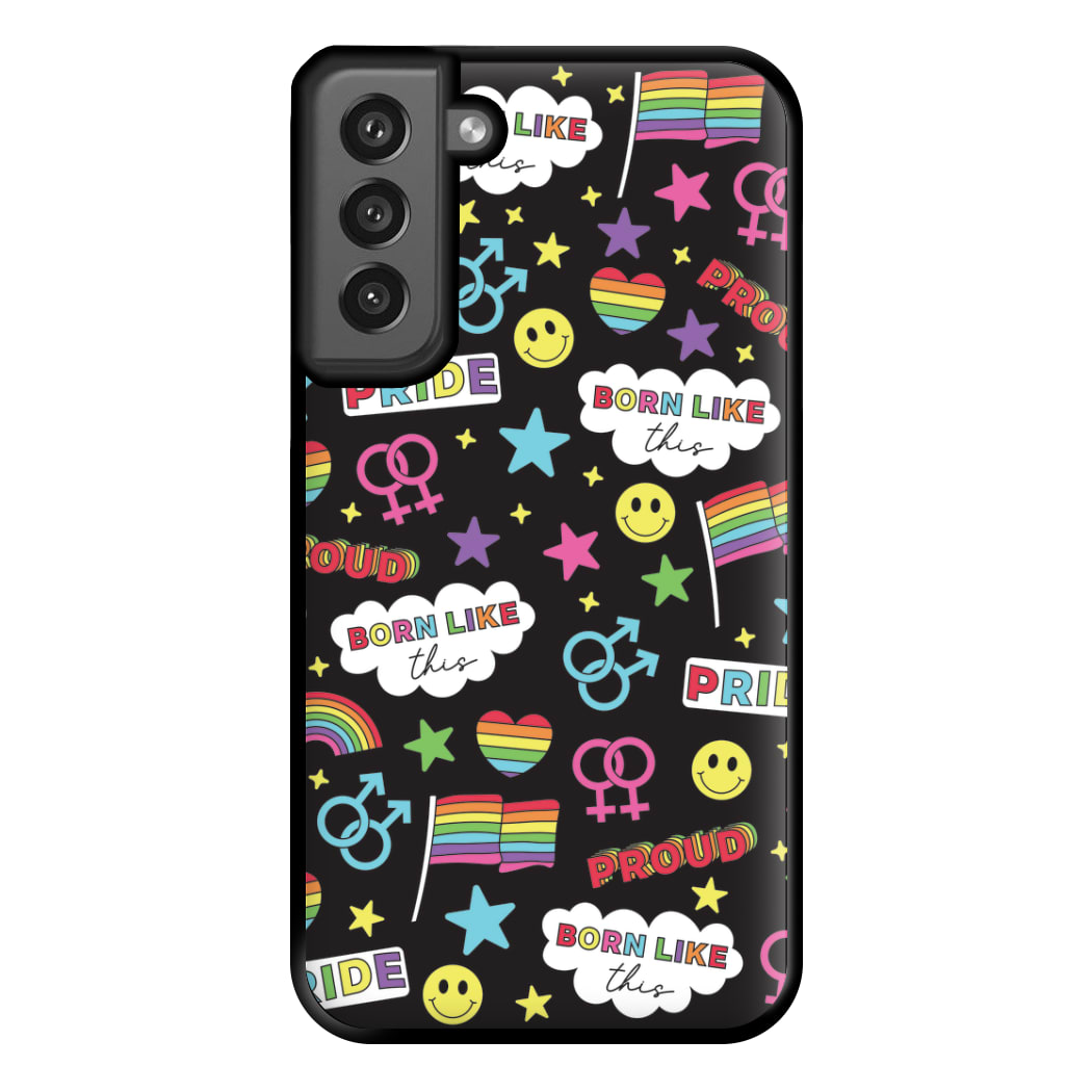 Dark Pride Stickers Phone Case for Galaxy S21FE