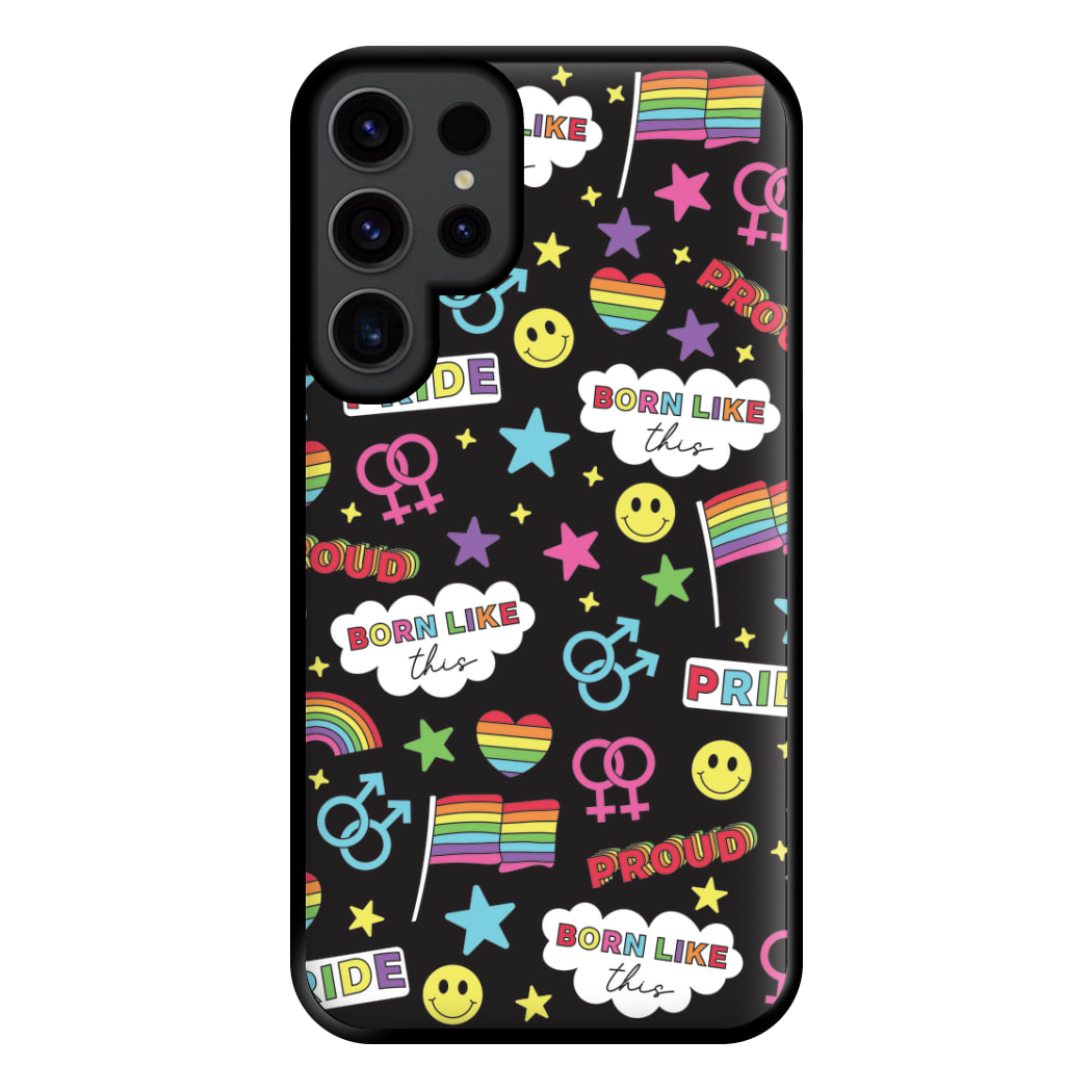 Dark Pride Stickers Phone Case for Galaxy S23 Ultra