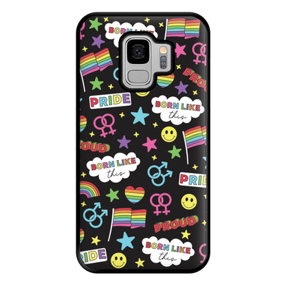 Dark Pride Stickers Phone Case for Galaxy S9 Plus