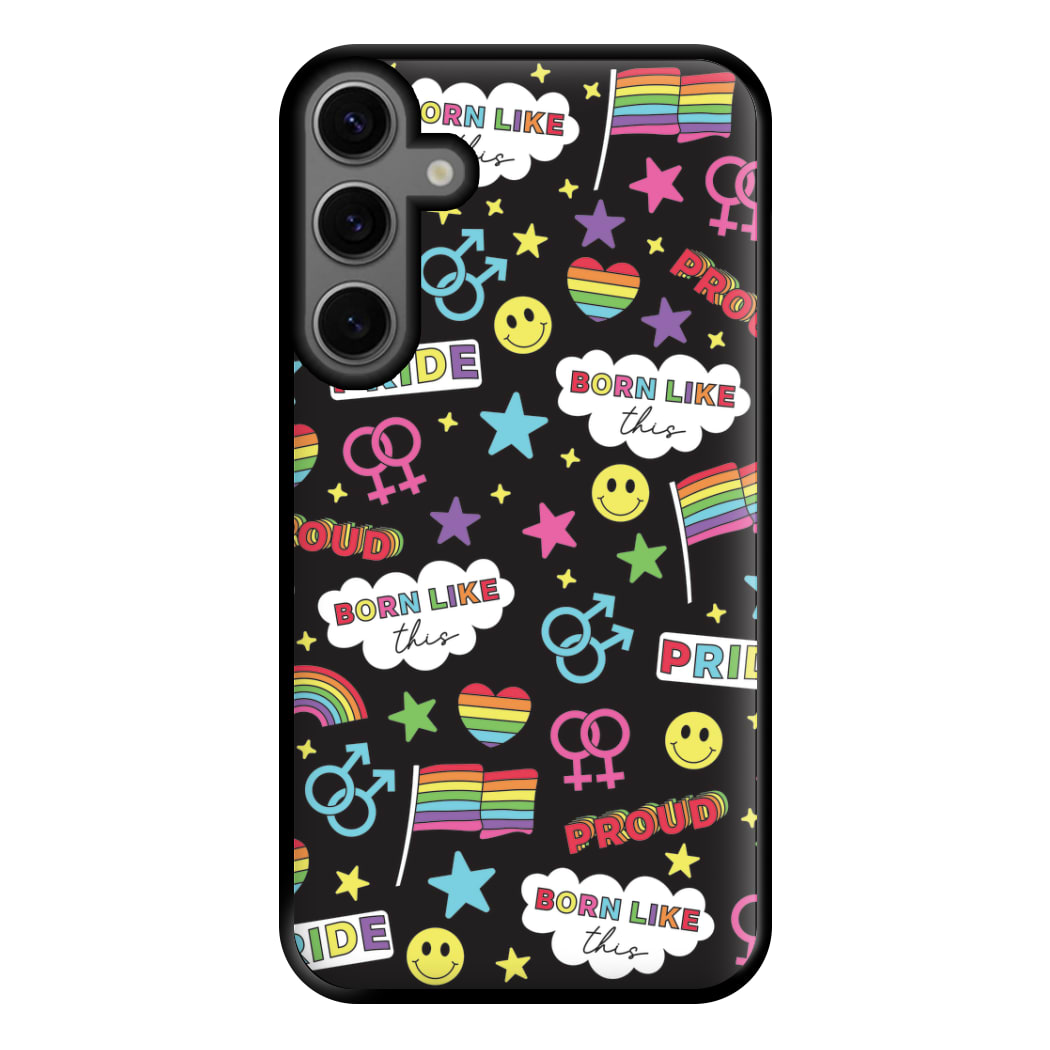 Dark Pride Stickers Phone Case for Galaxy S23FE