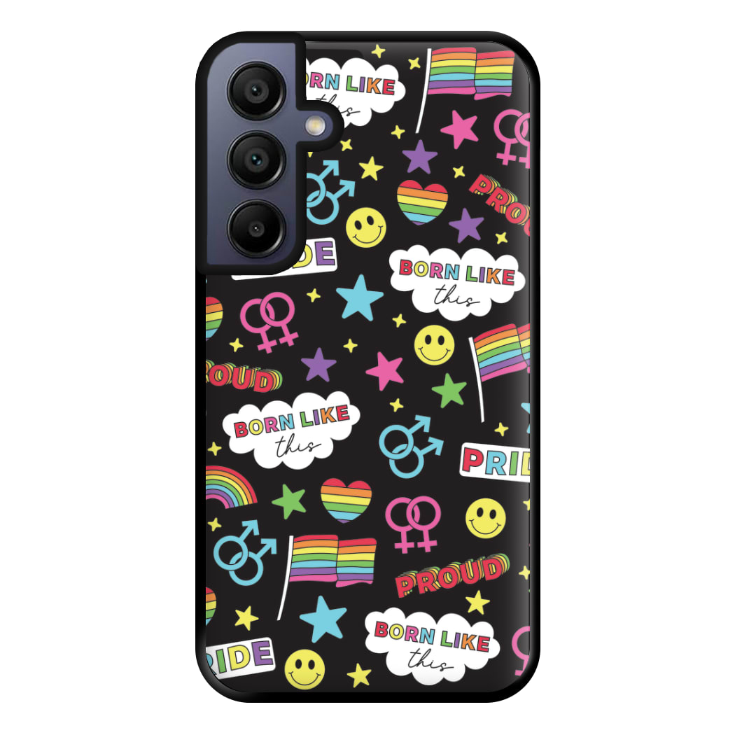 Dark Pride Stickers Phone Case for Galaxy A15