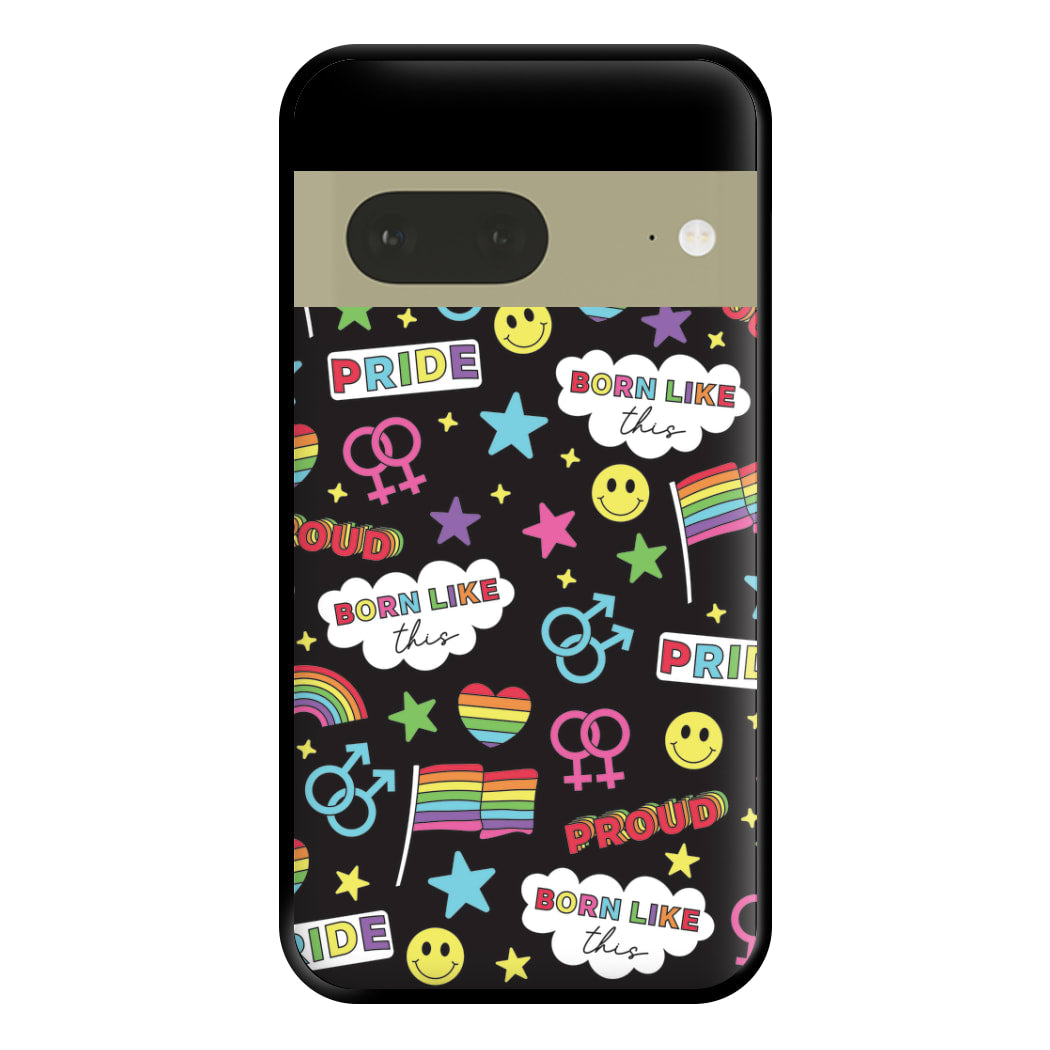 Dark Pride Stickers Phone Case for Google Pixel 7a