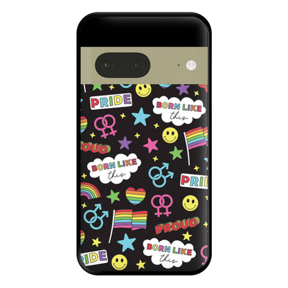 Dark Pride Stickers Phone Case for Google Pixel 7a