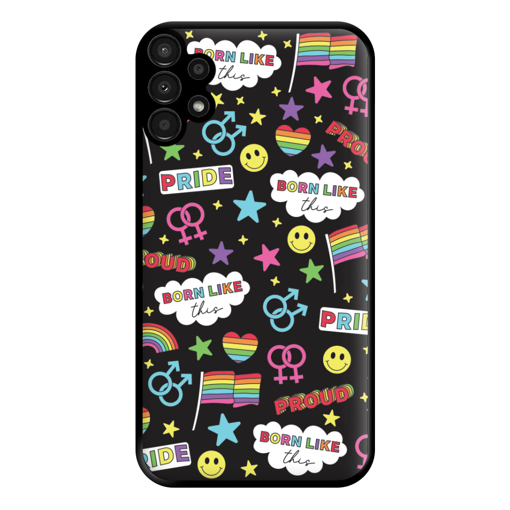 Dark Pride Stickers Phone Case for Galaxy A13