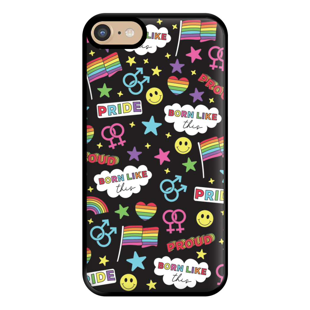 Dark Pride Stickers Phone Case for iPhone 6 / 7 / 8 / SE