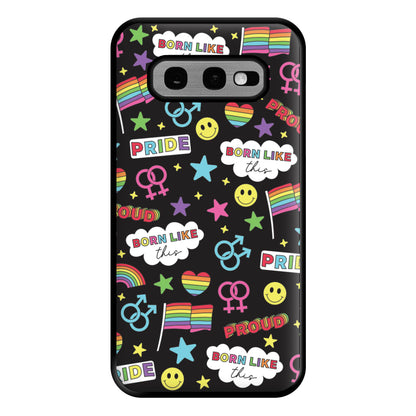 Dark Pride Stickers Phone Case for Galaxy S10e