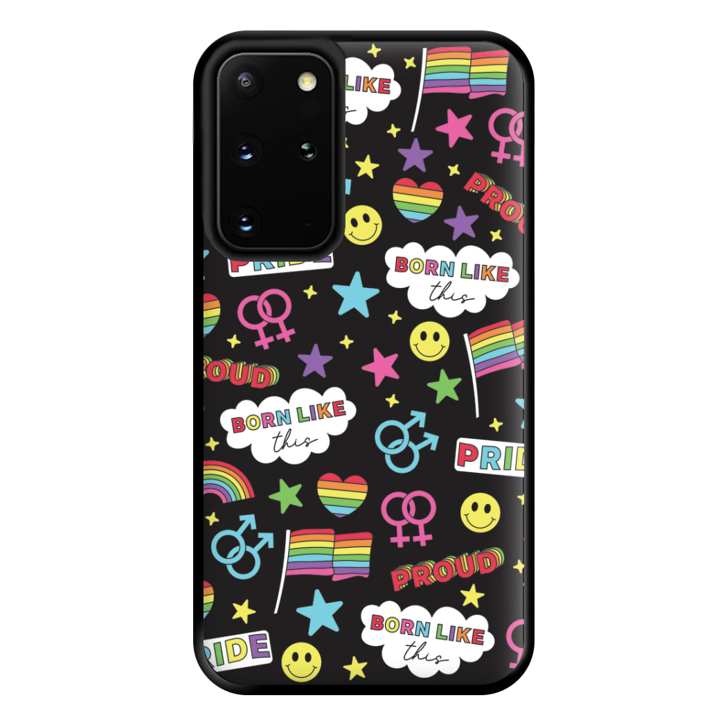 Dark Pride Stickers Phone Case for Galaxy S20 Plus