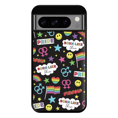 Dark Pride Stickers Phone Case for Google Pixel 8 Pro