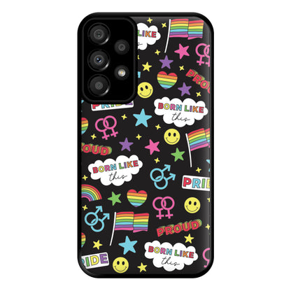 Dark Pride Stickers Phone Case for Galaxy A33