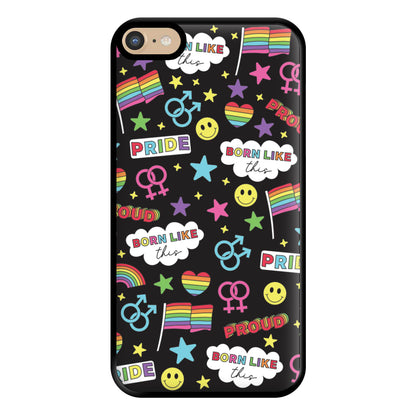 Dark Pride Stickers Phone Case for iPhone 6 Plus / 7 Plus / 8 Plus