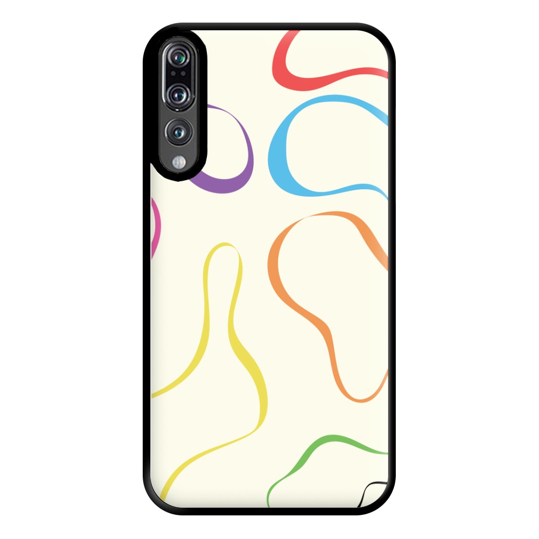 Rainbow Ribbons Phone Case for Huawei P20 Pro