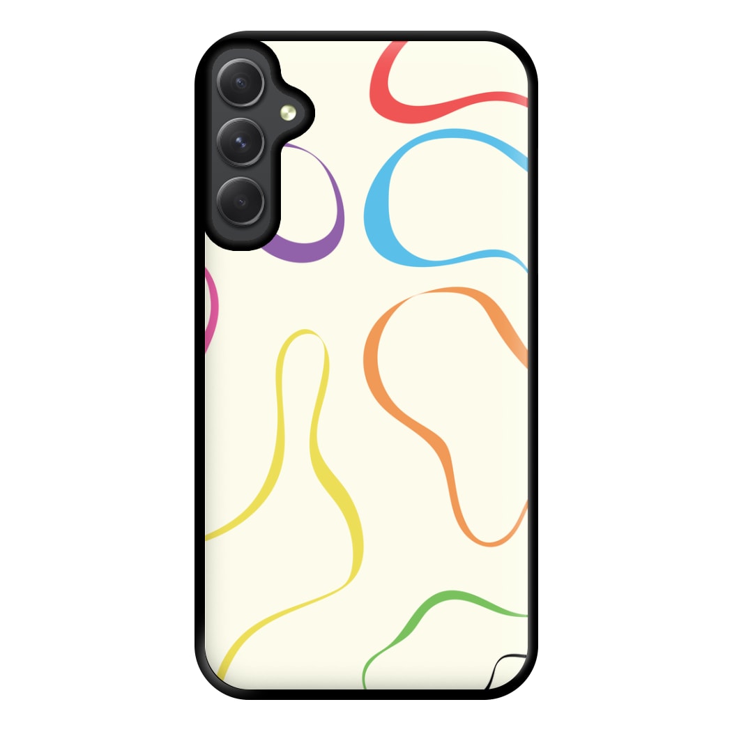 Rainbow Ribbons Phone Case for Galaxy A14