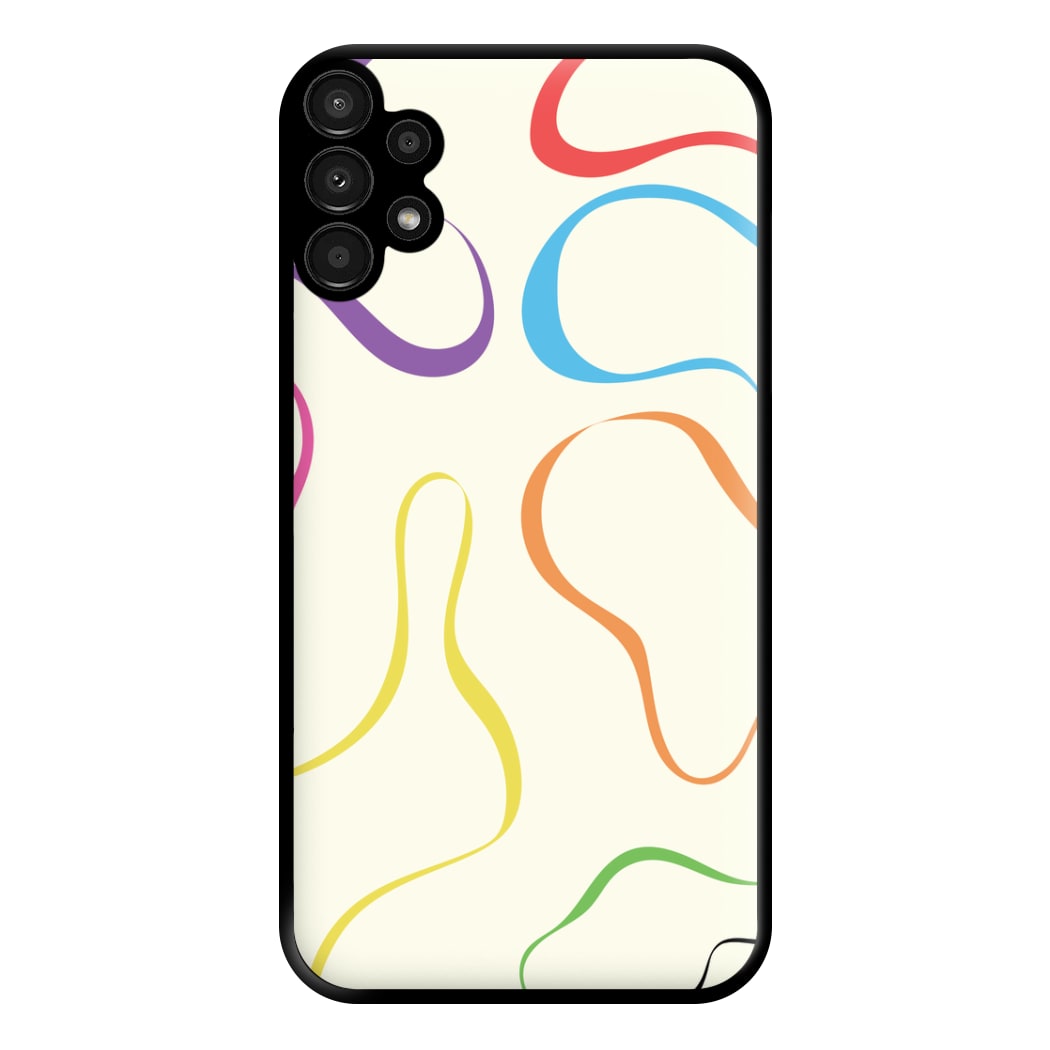 Rainbow Ribbons Phone Case for Galaxy A13