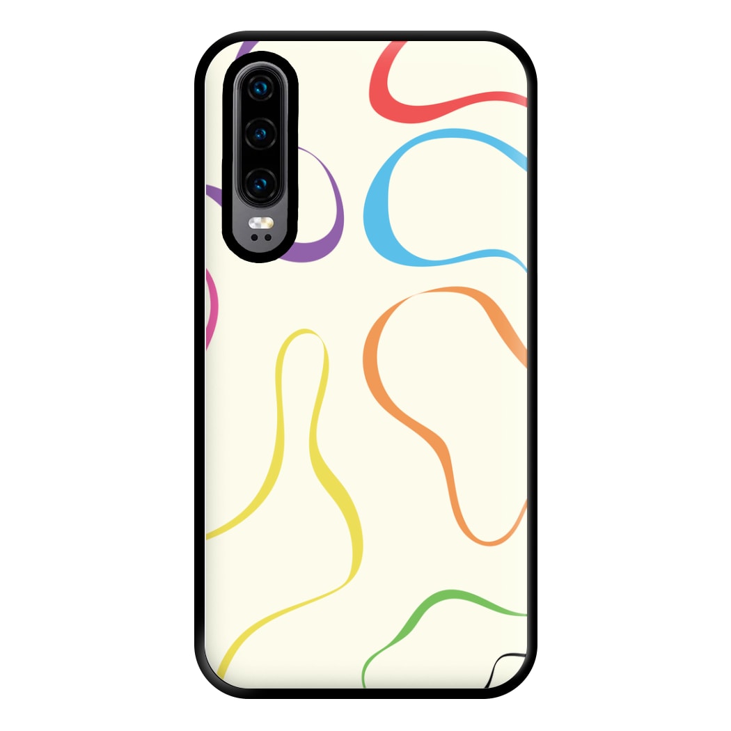 Rainbow Ribbons Phone Case for Huawei P30