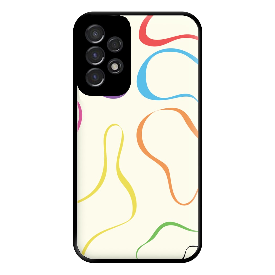 Rainbow Ribbons Phone Case for Galaxy A53