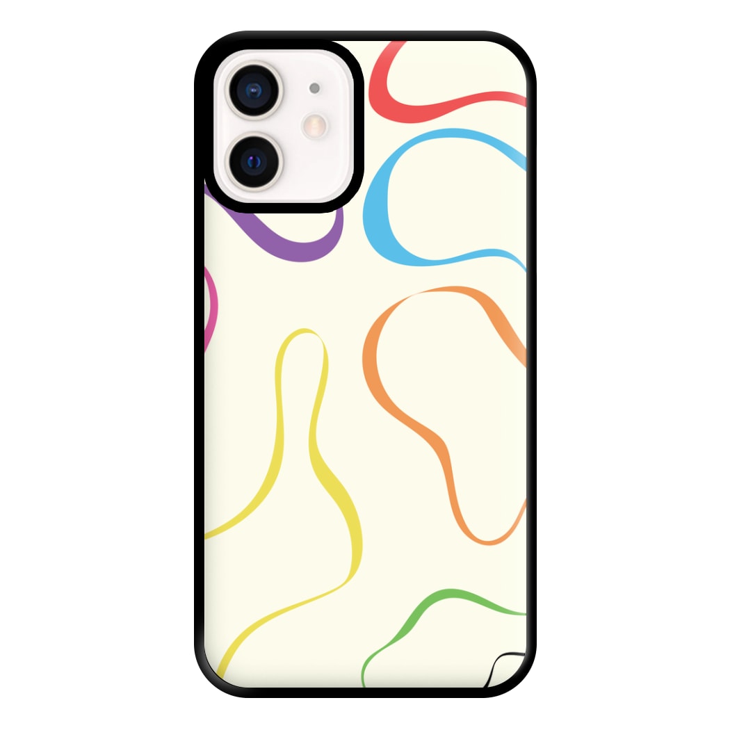 Rainbow Ribbons Phone Case for iPhone 12 Mini