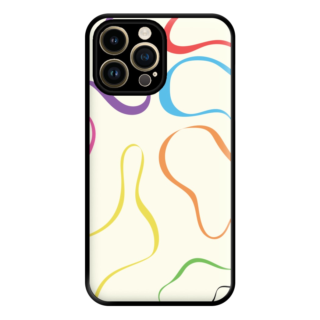 Rainbow Ribbons Phone Case for iPhone 14 Pro Max