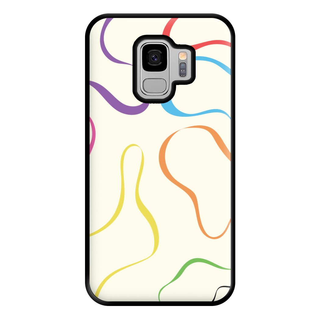 Rainbow Ribbons Phone Case for Galaxy S9 Plus