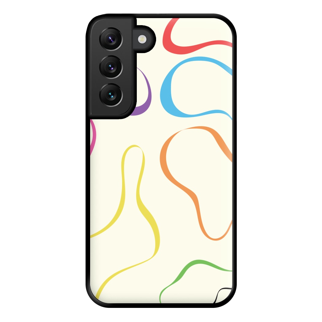 Rainbow Ribbons Phone Case for Galaxy S22 Plus