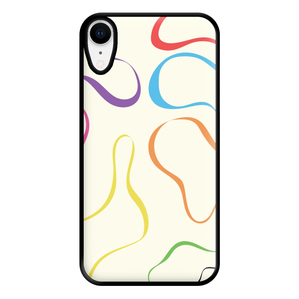 Rainbow Ribbons Phone Case for iPhone XR