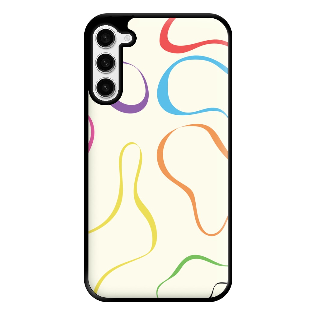 Rainbow Ribbons Phone Case for Galaxy S23 Plus