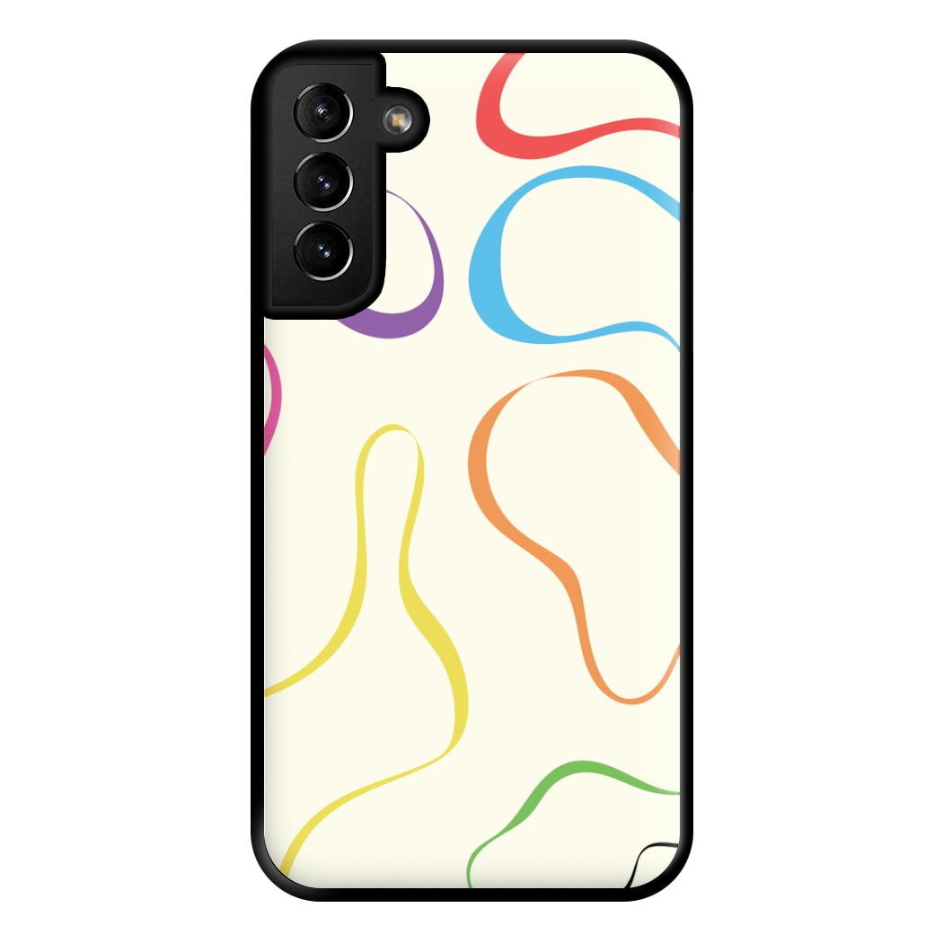 Rainbow Ribbons Phone Case for Galaxy S21 Plus