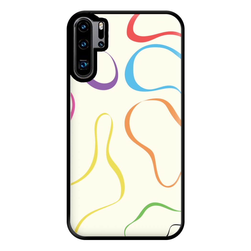 Rainbow Ribbons Phone Case for Huawei P30 Pro