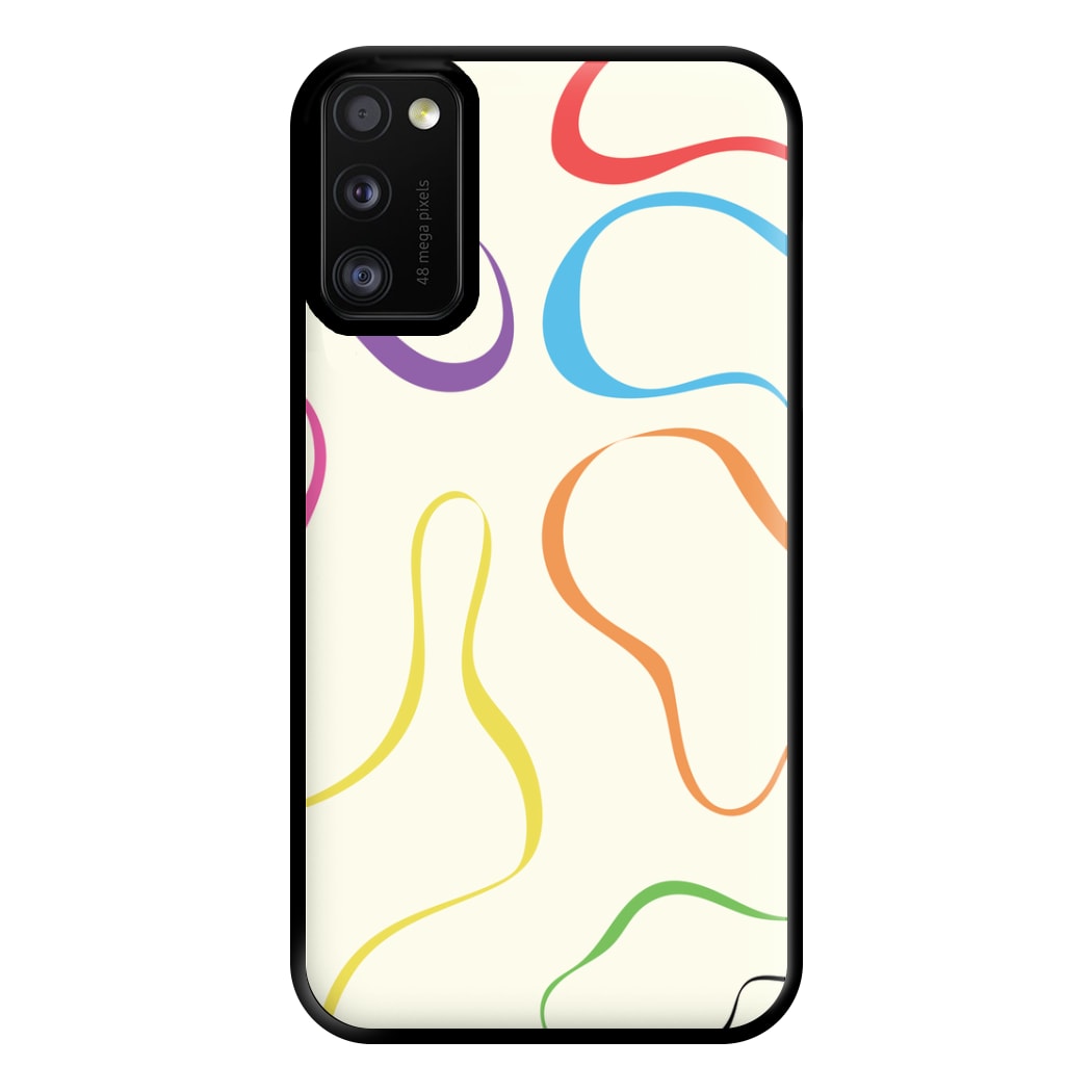 Rainbow Ribbons Phone Case for Galaxy A41