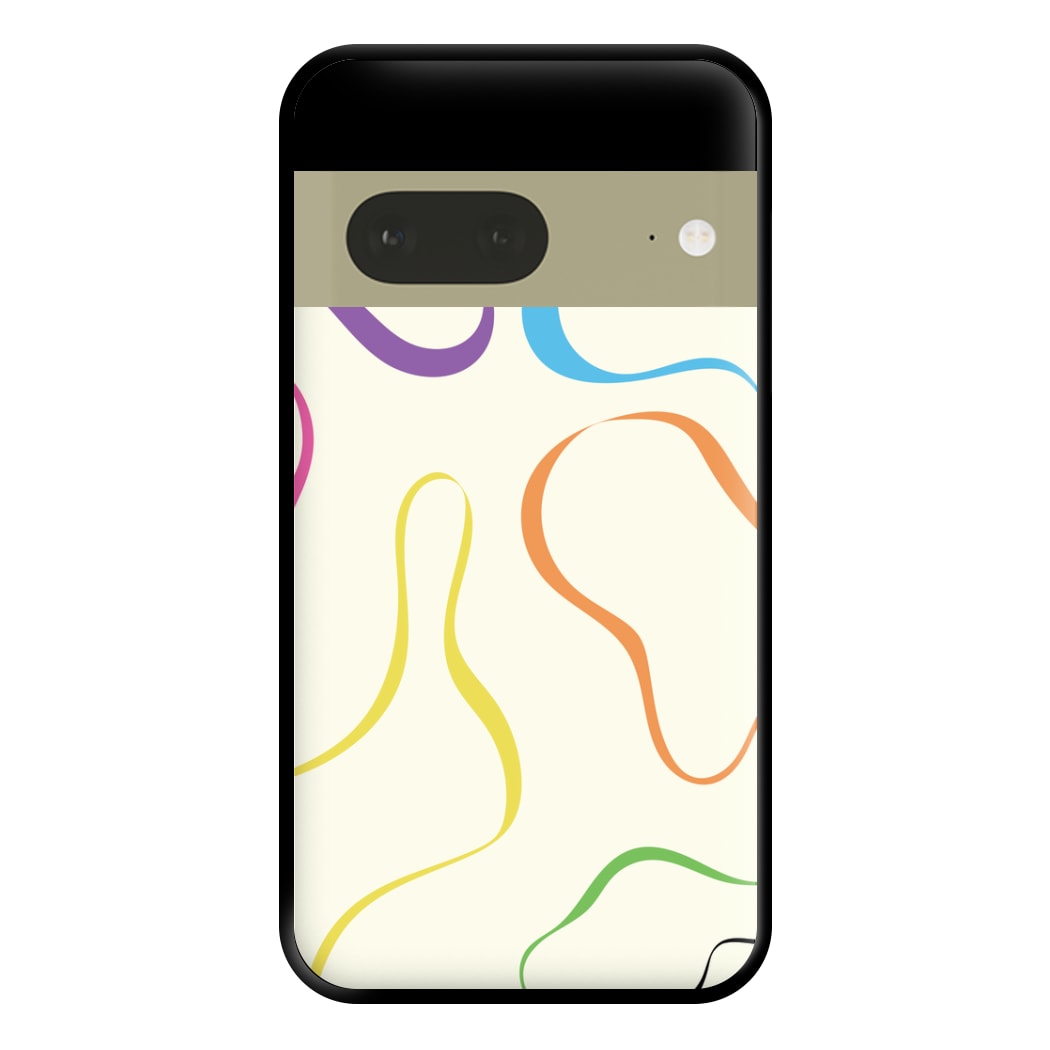 Rainbow Ribbons Phone Case for Google Pixel 7a