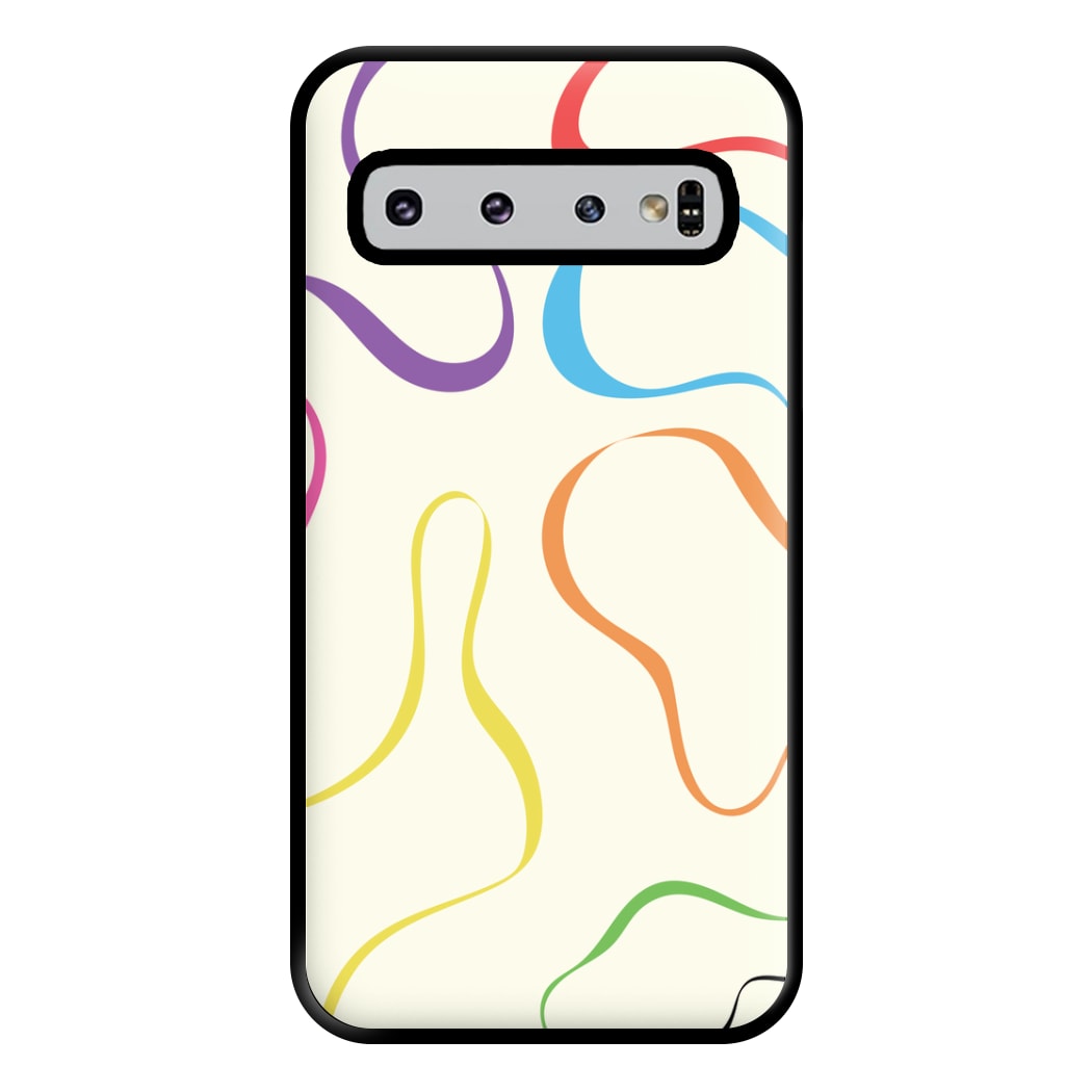 Rainbow Ribbons Phone Case for Galaxy S10 Plus