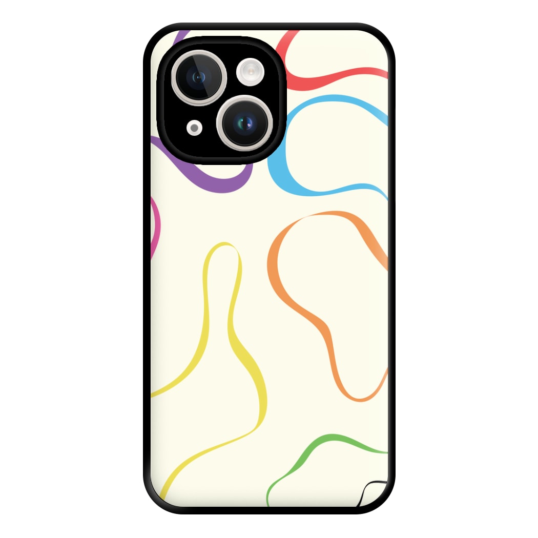 Rainbow Ribbons Phone Case for iPhone 14 Plus