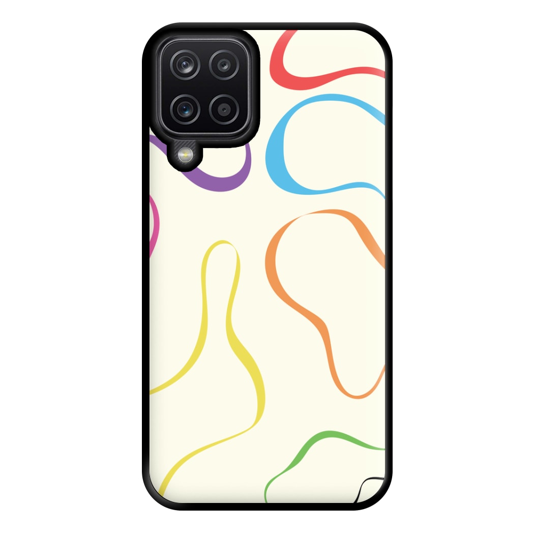 Rainbow Ribbons Phone Case for Galaxy A12