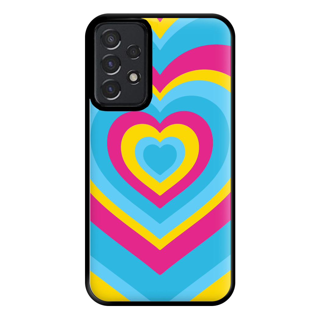 Pansexual Pride Heart Phone Case for Galaxy A52 / A52s