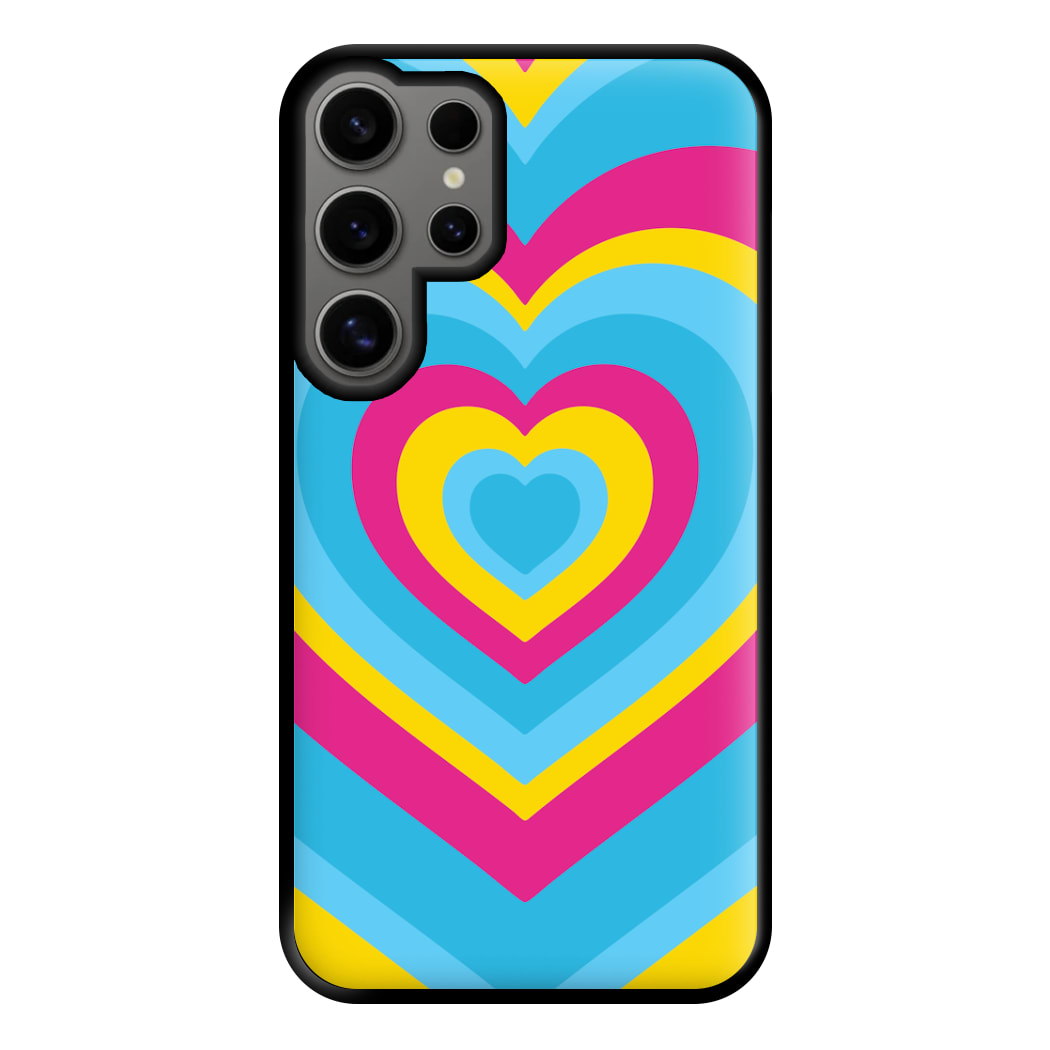 Pansexual Pride Heart Phone Case for Galaxy S24 Ultra