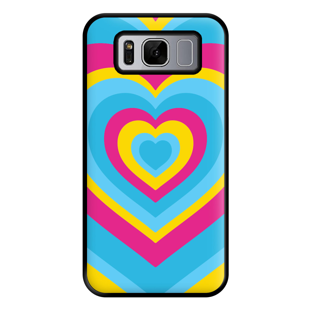 Pansexual Pride Heart Phone Case for Galaxy S8 Plus