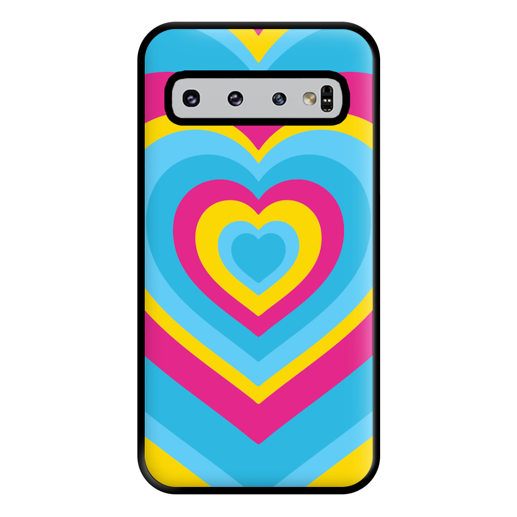 Pansexual Pride Heart Phone Case for Galaxy S10 Plus