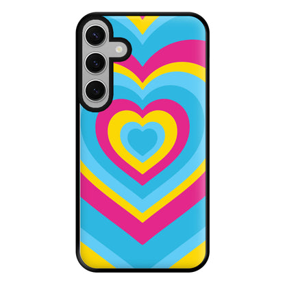 Pansexual Pride Heart Phone Case for Galaxy S24FE