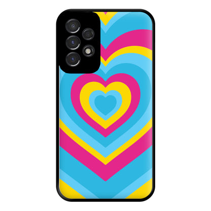 Pansexual Pride Heart Phone Case for Galaxy A53