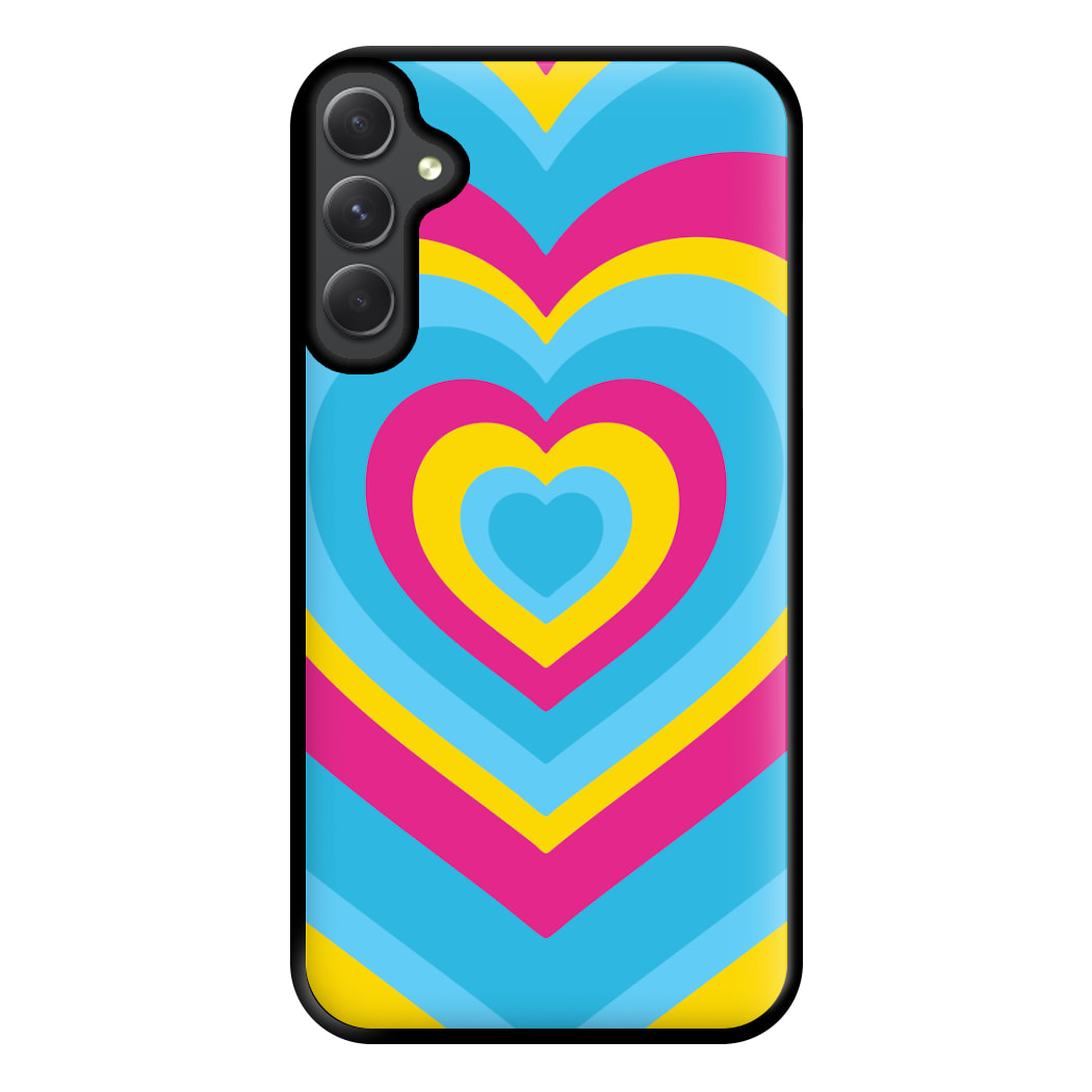 Pansexual Pride Heart Phone Case for Galaxy A14