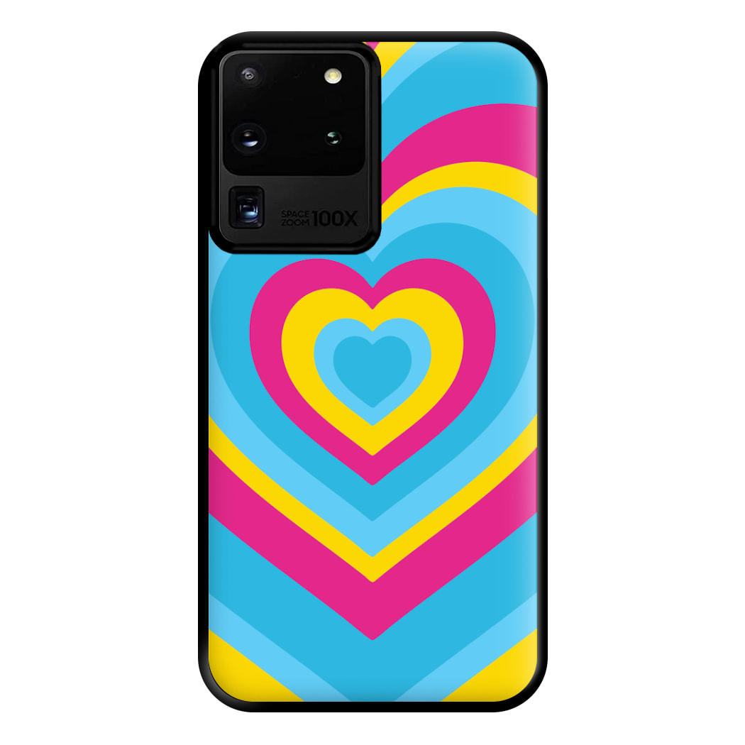 Pansexual Pride Heart Phone Case for Galaxy S20 Ultra