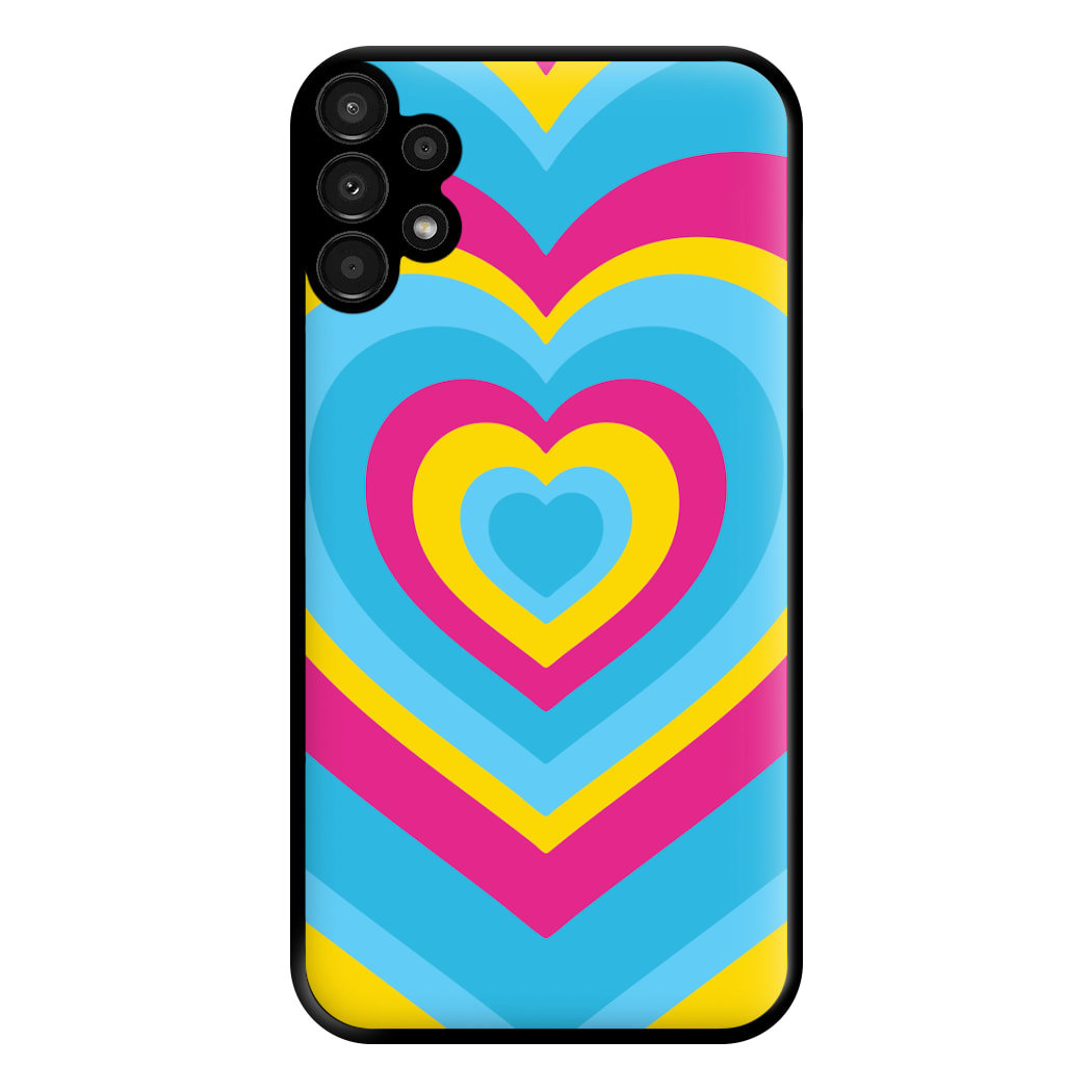 Pansexual Pride Heart Phone Case for Galaxy A13